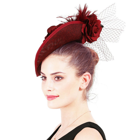 Image of Wedding Bridal Cocktail Fascinator Hat