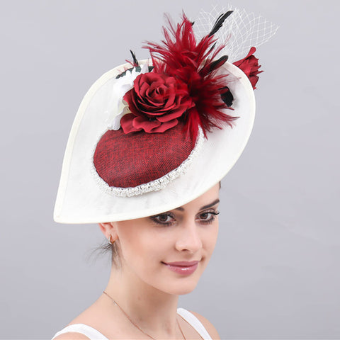 Image of Wedding Bridal Cocktail Fascinator Hat