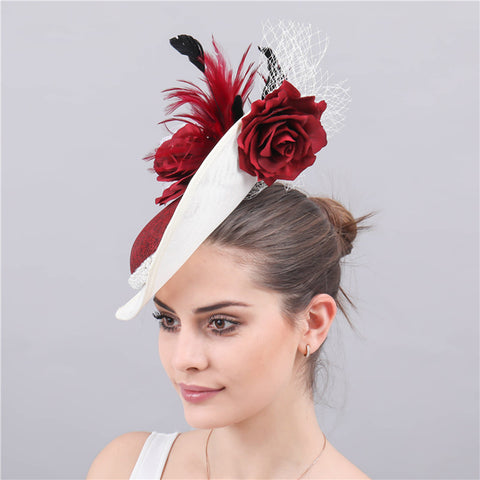 Image of Wedding Bridal Cocktail Fascinator Hat