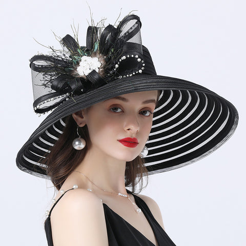 Image of Wide Brim Church Tea Party Hat