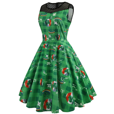 Image of 1950's Vintage Cocktail Derby Party Dress