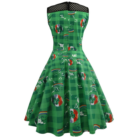 Image of 1950's Vintage Cocktail Derby Party Dress