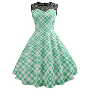Lace Split 1950's Vintage Party Dress
