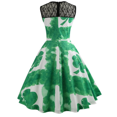 1950's Hepburn Style St. Patrick's Dress