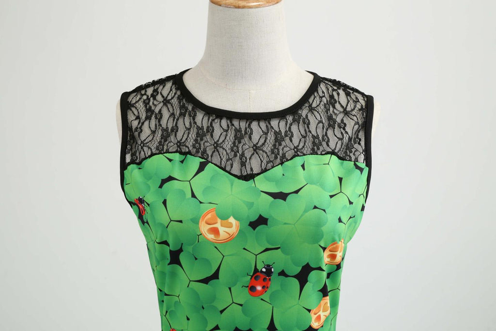 1950's Vintage Tea Party St. Patrick's Dress
