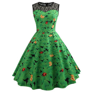 1950's Vintage Tea Party St. Patrick's Dress