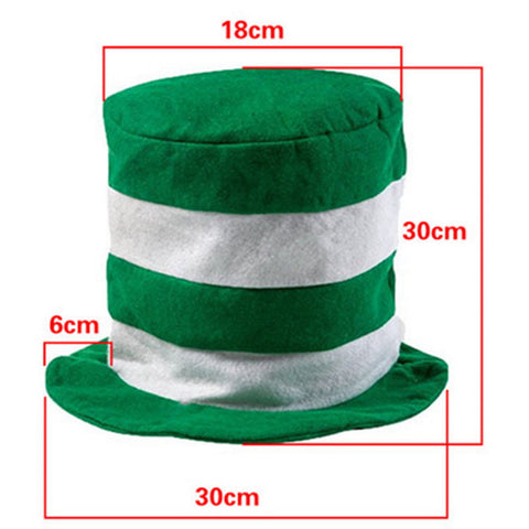 Image of St. Patrick's Day Striped Felt Hat