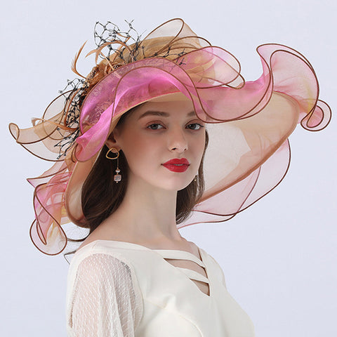 Image of Floral Organza Kentucky Derby Hat
