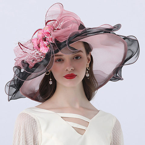 Image of Floral Organza Kentucky Derby Hat