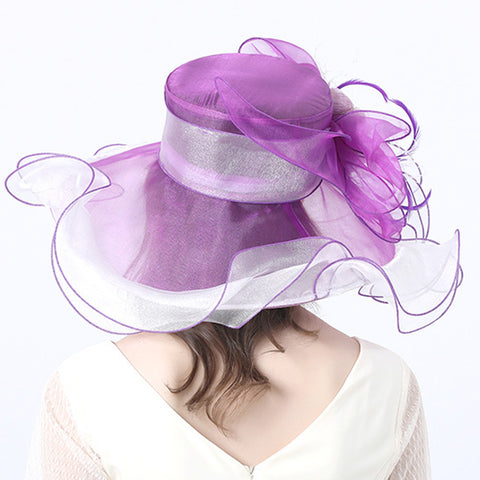 Image of Floral Organza Kentucky Derby Hat