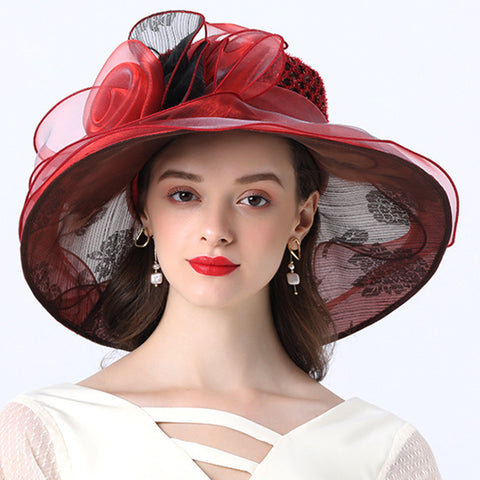 Image of Organza Kentucky Derby Hat For Women