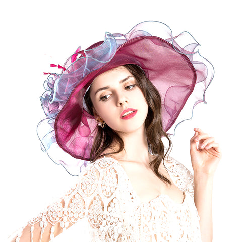 Image of Organza Tea Party Kentucky Derby Hat - Itopfox