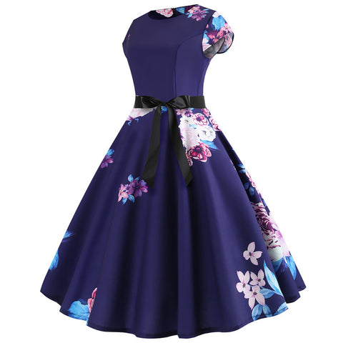Image of Audrey Hepburn Style Retro Dress - Itopfox
