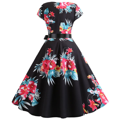 Image of 1950's Bowknot Vintage Cocktail Party Dress - Itopfox