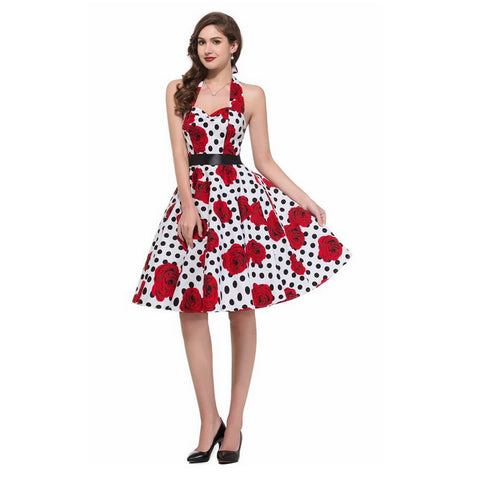Image of 1950's Audrey Hepburn 1950s Vintage Dress - Itopfox
