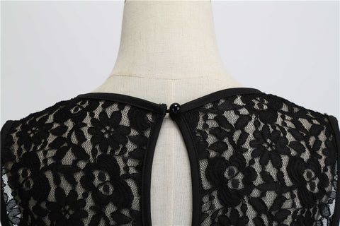 Image of 1950's Lace Vintage Cocktail Party Dress - Itopfox