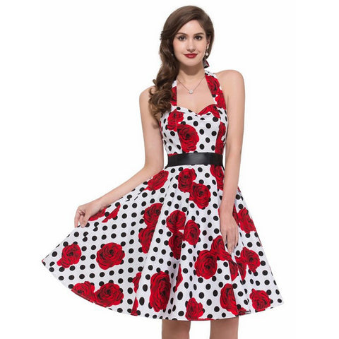 Image of 1950's Audrey Hepburn 1950s Vintage Dress - Itopfox