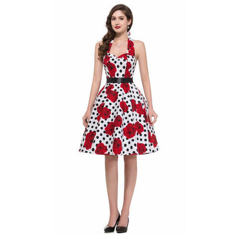Image of 1950's Audrey Hepburn 1950s Vintage Dress - Itopfox