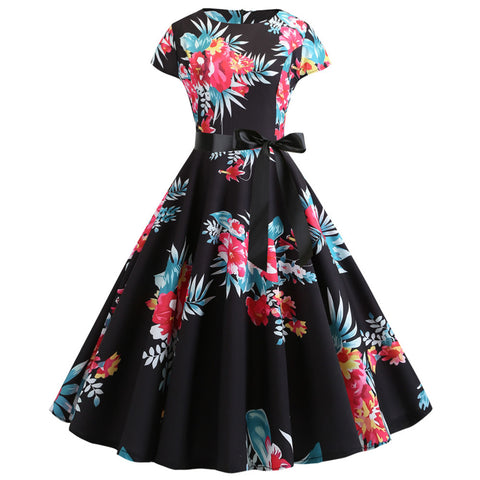 Image of 1950's Bowknot Vintage Cocktail Party Dress - Itopfox